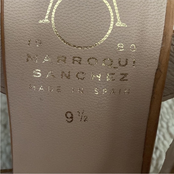 Marroqui Sanchez Chevron Weave Criss Cross Sandals Block Jute Heel Size 9.5 - Picture 7 of 15